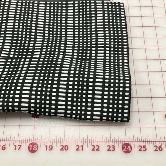 KASPER Geo Stripe Black/White Print 3/4 SLV Open Front Career Blazer Jacket 16 - Picture 16 of 16